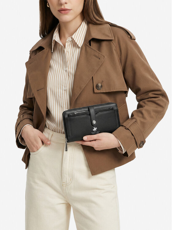 Beverly Hills Polo Club Portfel CEO-BHPC-W1-011-SS26 Czarny