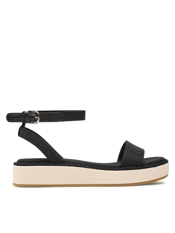 Tommy Hilfiger Tommy Hilfiger Σανδάλια Rope Flatform FW0FW07019 Μαύρο
