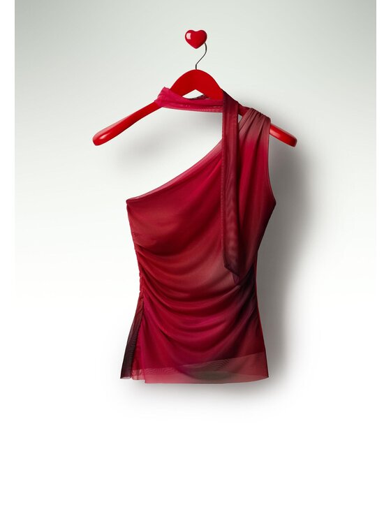 Desigual Desigual Blusa Bratislava 26SWTK31 Rosso Slim Fit