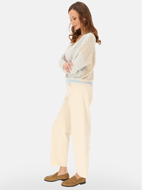 L’AF L’AF Sweter Rosa Szary Regular Fit