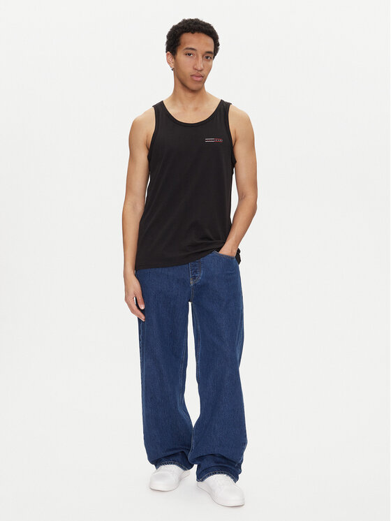 Tommy Jeans Tommy Jeans Tank top Entry Graphic DM0DM20790 Czarny Slim Fit