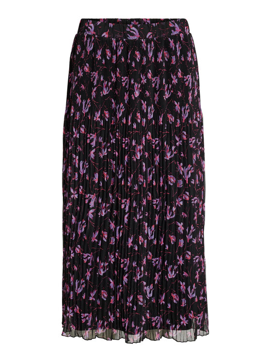 Vila Vila Fustă plisată 14090056 Negru Regular Fit