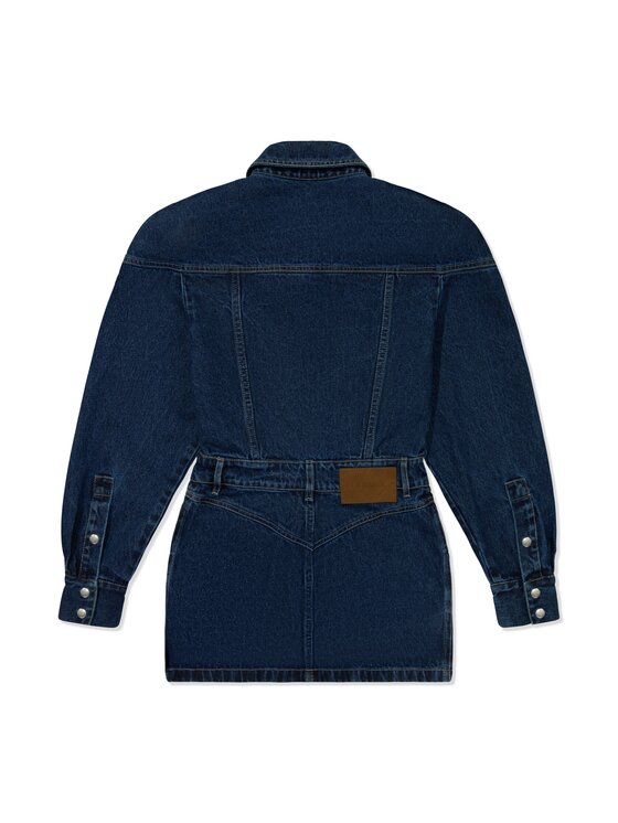 La Mania La Mania Sukienka codzienna CASEY Granatowy Classic Fit