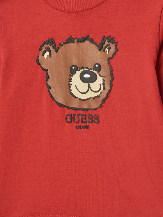 Guess Guess Bluză I5YI02 K8HM4 Roșu Regular Fit