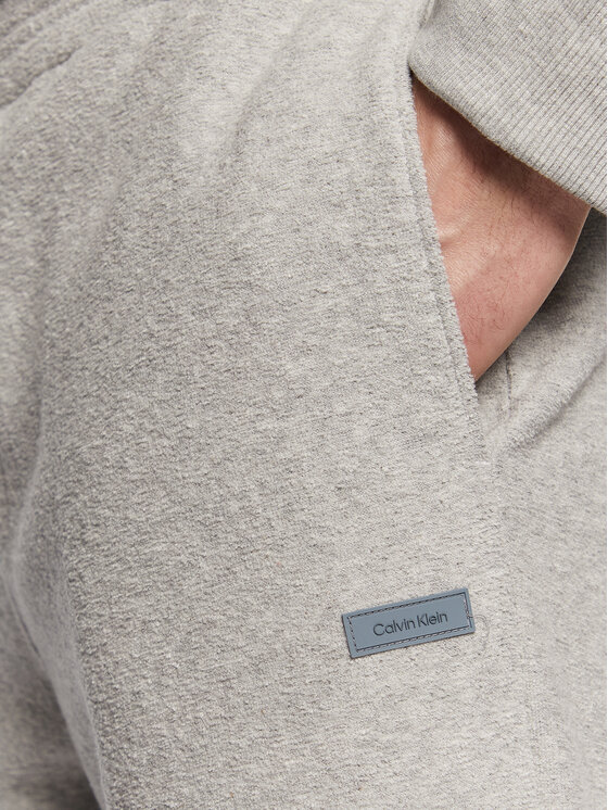 Calvin Klein Calvin Klein Spodnie dresowe Boucle K10K111367 Szary Regular Fit
