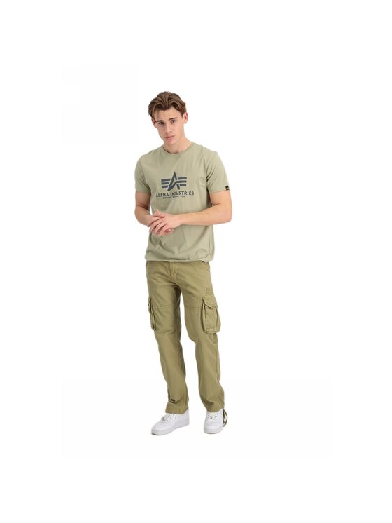 Alpha Industries Alpha Industries T-Shirt AI.100501-82 Khaki Basic Fit