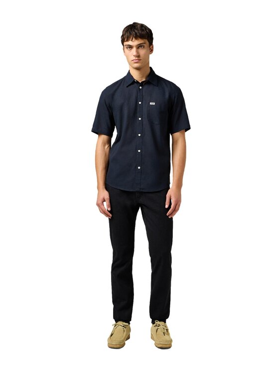 Wrangler Wrangler Koszula 112362729 Czarny Regular Fit