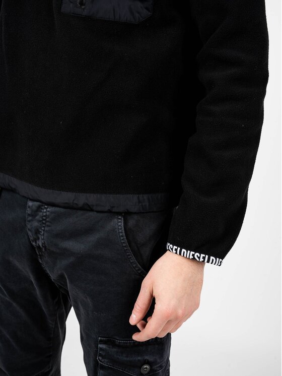 Diesel Diesel Felpa A00327 0HAYT | S-Trail Nero Regular Fit