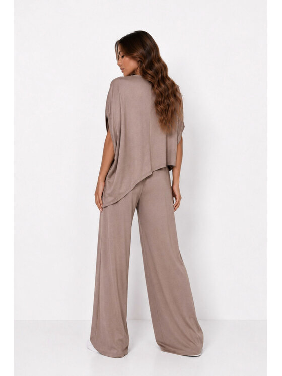 Agatha Studio Agatha Studio Komplet bluzka i spodnie A26SS-KA-K24 Brązowy Oversize