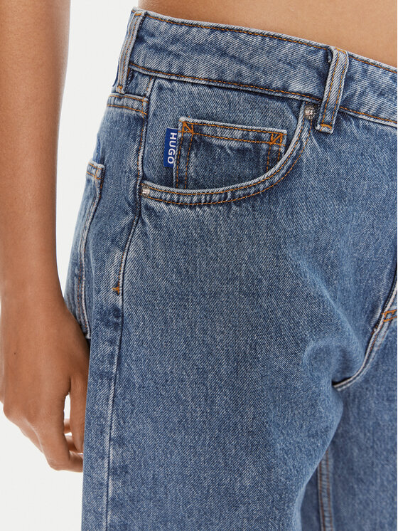 HUGO Hugo Jeans hlače Gamoi_B 50518677 Modra Relaxed Fit