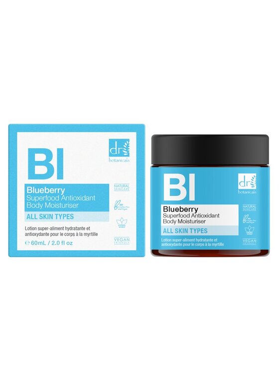 Dr Botanicals Dr Botanicals Nawilżający balsam do ciała z jagodami superfood, 60 ml Krem do ciała