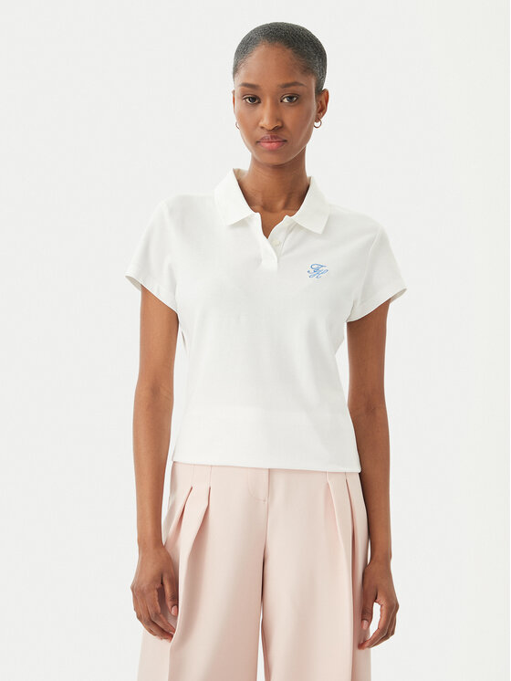 Tommy Hilfiger Tommy Hilfiger Polo 1985 Logo WW0WW49259 Bianco Slim Fit