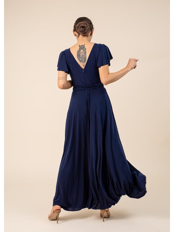 Aurora Aurora Sukienka koktajlowa Abelia Granatowy Feminine Fit