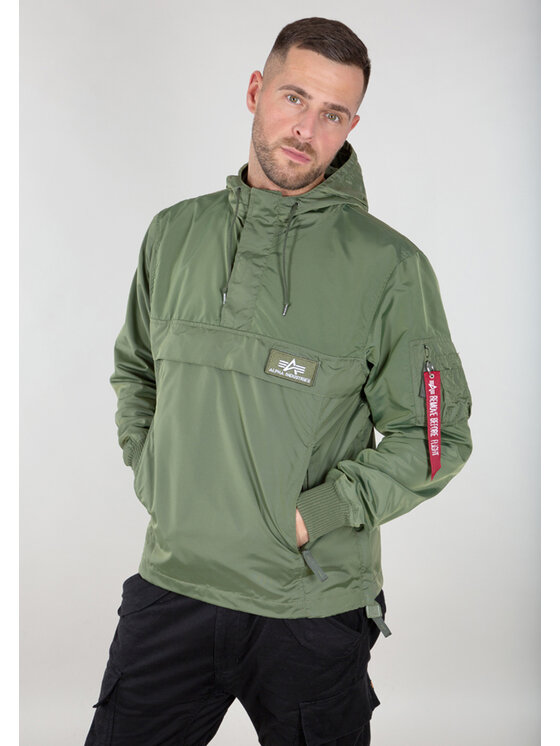 Alpha Industries Alpha Industries Kurtka anorak TT Two Tone Light Weight Anorak Zielony Regular Fit