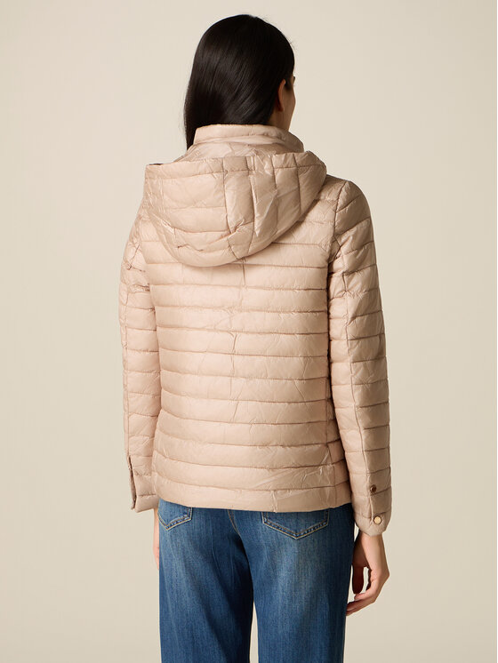 Oltre Oltre Kurtka puchowa F029R001521N002 Kremowy Regular Fit