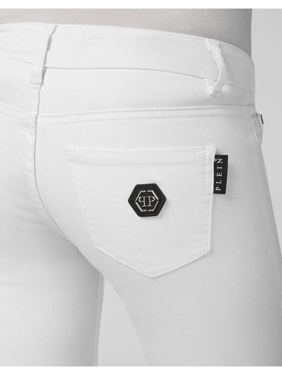 PHILIPP PLEIN PHILIPP PLEIN Jeansy 21817 Biały Slim Fit