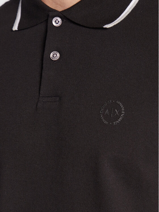 Armani Exchange Armani Exchange Polo 8NZF75 Z8M5Z 1200 Crna Regular Fit