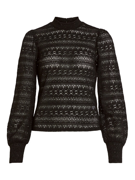 Vila Vila Блузка 14089795 Чорний Regular Fit