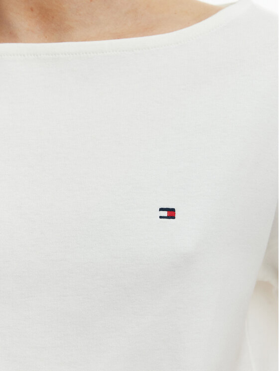 Tommy Hilfiger Tommy Hilfiger Tričko WW0WW49723 Écru Loose Fit