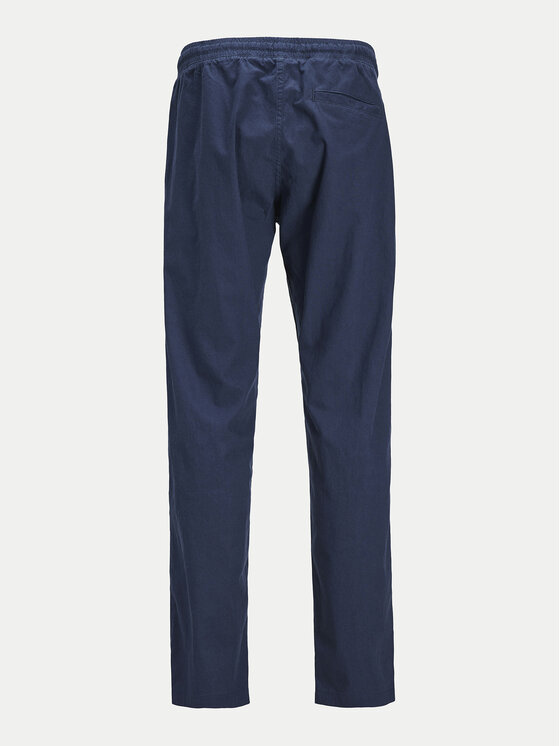 Jack&Jones Junior Jack&Jones Junior Hlače iz tkanine 12248903 Mornarsko modra Regular Fit