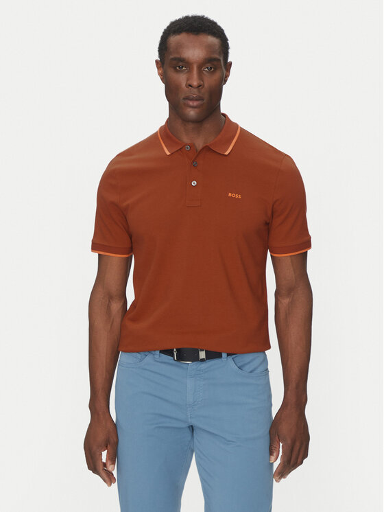 BOSS BOSS Polokošile Parlay 190 50494697 Oranžová Regular Fit