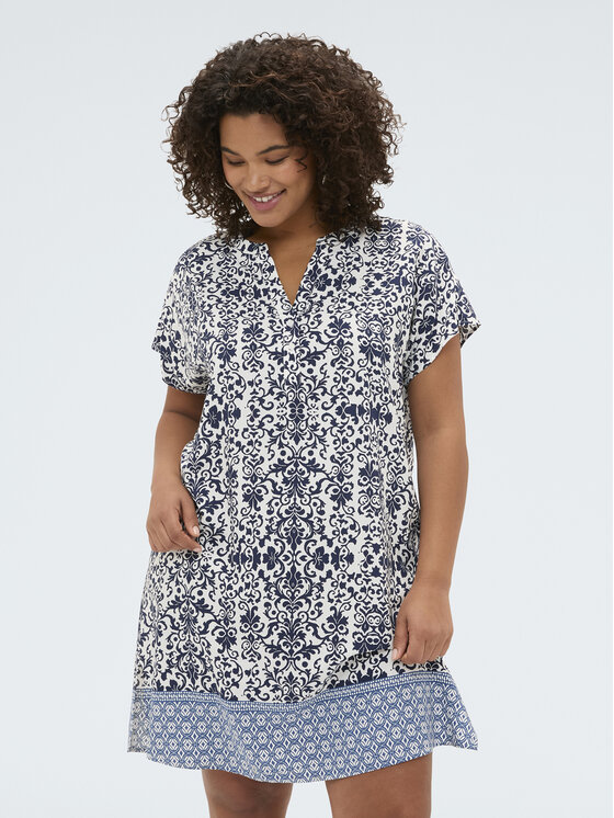 Fiorella Rubino Fiorella Rubino Sukienka codzienna 7037L001214N0Z4 Niebieski Regular Fit