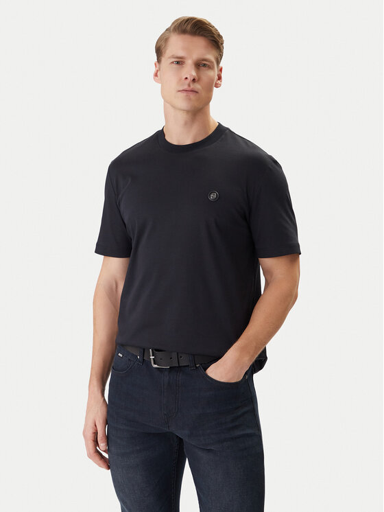 BOSS BOSS T-krekls 50555844 Tumši zils Regular Fit