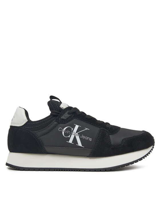 Calvin Klein Jeans Sneakers Runner Sock Laceup Ny-Lth W YW0YW00840 Schwarz, Größe 37