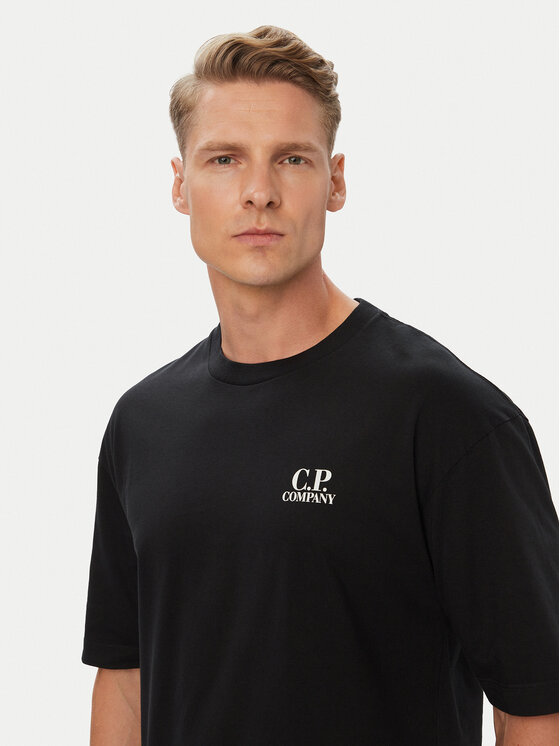 C.P. Company C.P. Company Тишърт 21CMTS209A110579W Черен Comfort Fit