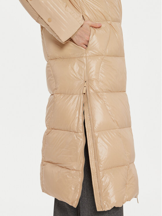 ViCOLO ViCOLO Pūkinė striukė TS0025 Smėlio Regular Fit