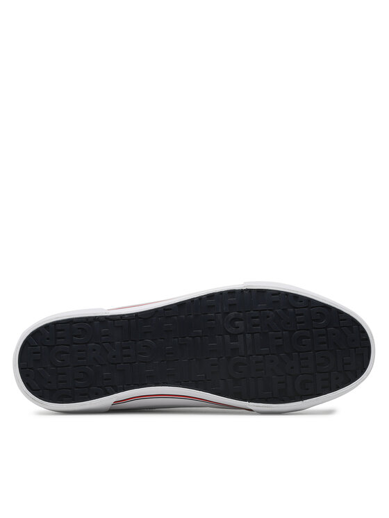 Tommy Hilfiger Tommy Hilfiger Tenisówki Core Corporate Vulc Leather FM0FM04561 Biały
