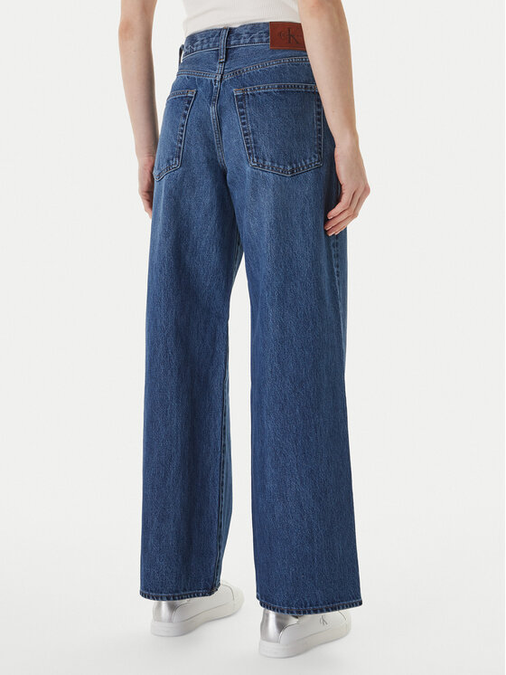 Calvin Klein Jeans Calvin Klein Jeans Jeansy LV047F727G Tmavomodrá Wide Leg