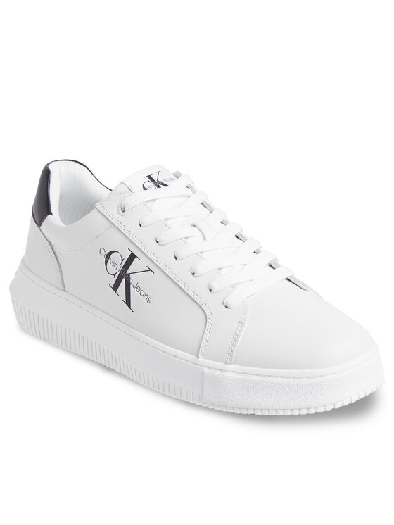 Calvin Klein Jeans Calvin Klein Jeans Sneakersy Chunky Cupsole Monologo YM0YM00681 Bílá