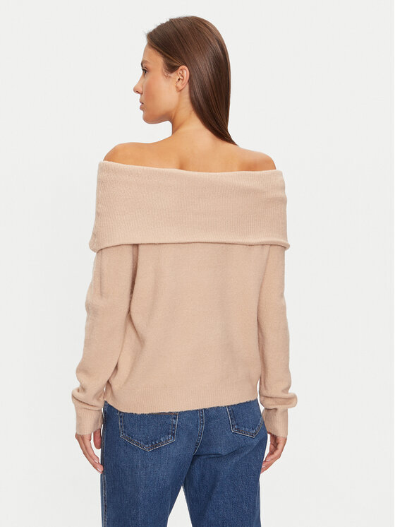Brave Soul Brave Soul Sweter LK-248EVERLYNB Beżowy Regular Fit