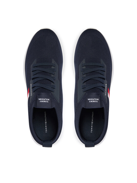 Tommy Hilfiger Tommy Hilfiger Sneakersy Lightweight Knitted Runner FM0FM05756 Tmavomodrá
