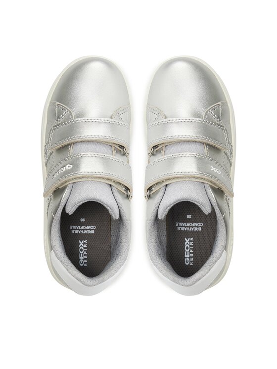 Geox Geox Snīkeri J Eclyper Girl J45LRA 000NF C1007 S Sudraba