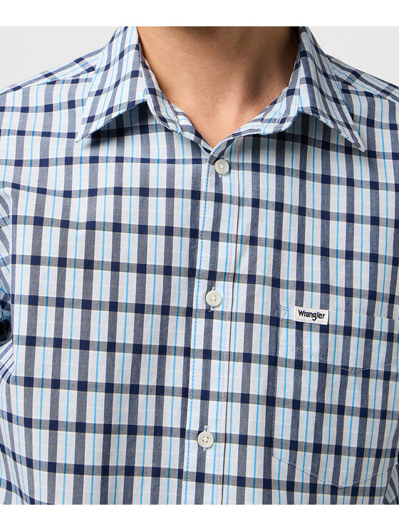 Wrangler Wrangler Сорочка 1 Pkt 112371552 Голубий Regular Fit