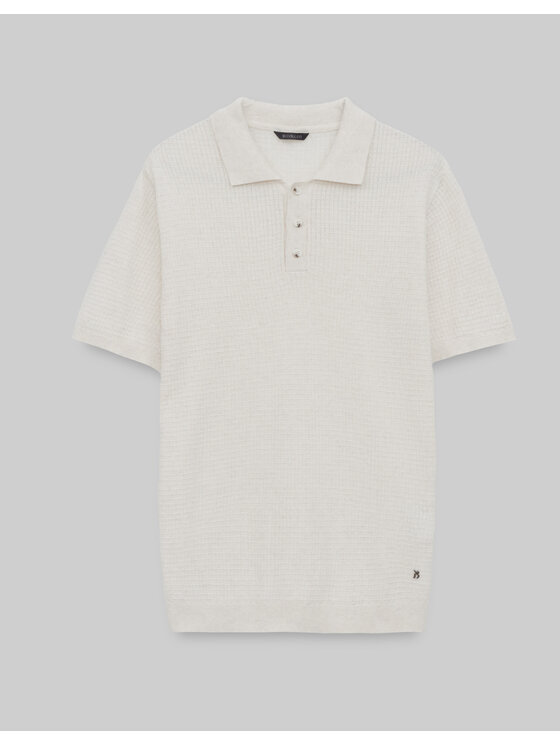 Borgio Borgio Polo sturno Biały Classic Fit