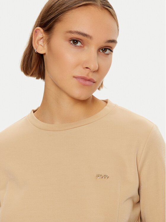 Liu Jo Sport Liu Jo Sport Felpa TF4257 J4751 Beige Regular Fit