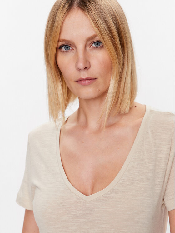 Tommy Hilfiger TShirt WW0WW37862 Beige Regular Fit Modivo.at