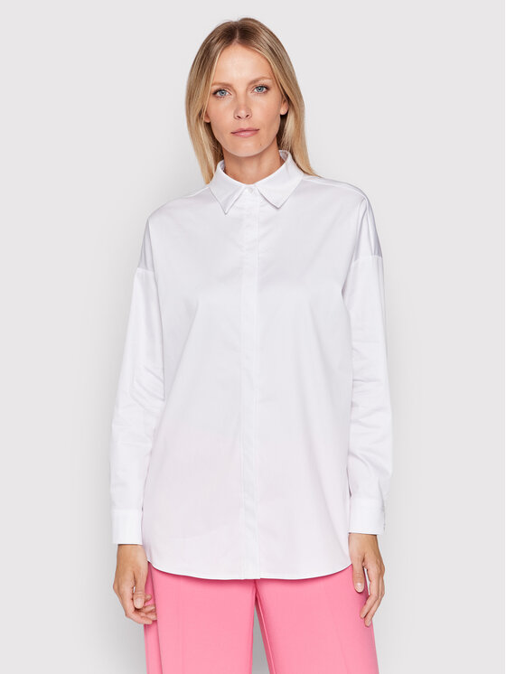 Notes Du Nord Košeľa Kira 12372 Biela Loose Fit
