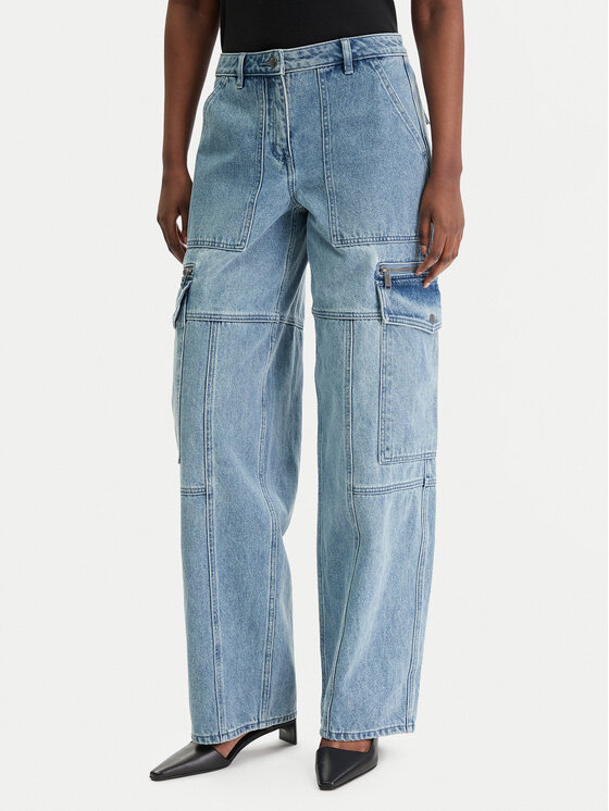 MICHAEL Michael Kors MICHAEL Michael Kors Džínsy MR6909WFAU Modrá Relaxed Fit