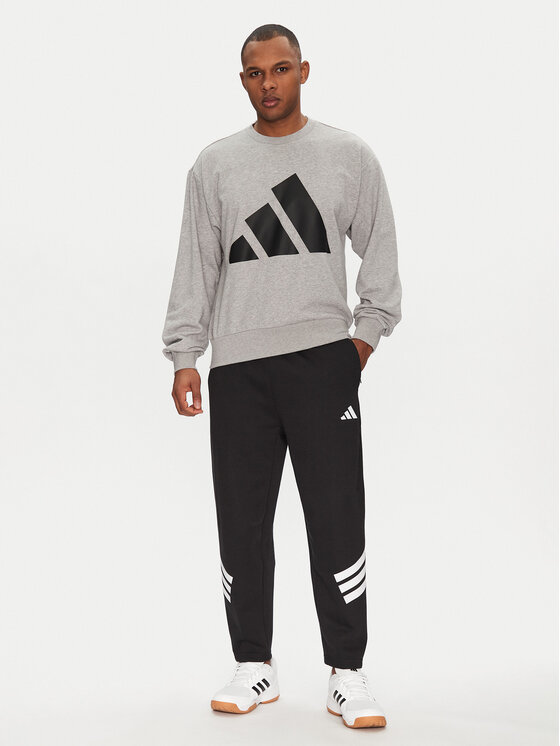 adidas adidas Majica dugih rukava Essentials Big Logo JE8952 Siva Regular Fit