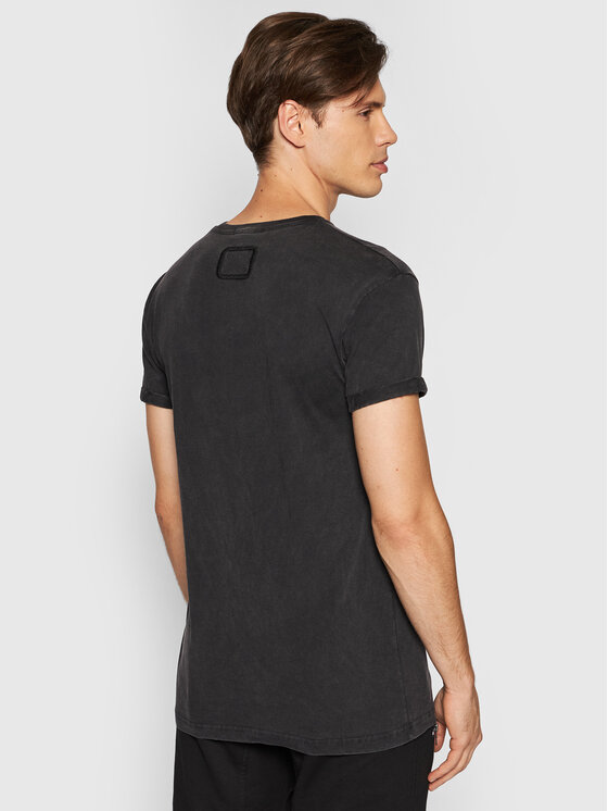 Tigha Tigha T-Shirt Rock "N" Roll Zander 106330 Czarny Regular Fit