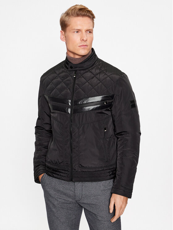 BOSS Boss Bunda pro přechodné období Chanan 50493674 Černá Regular Fit