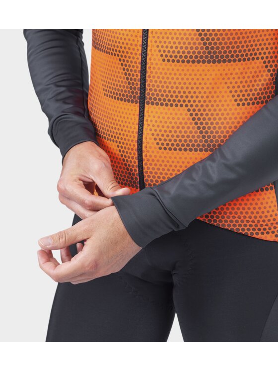 Alé Cycling Alé Cycling Kurtka outdoor Solid Sharp Pomarańczowy Regular Fit