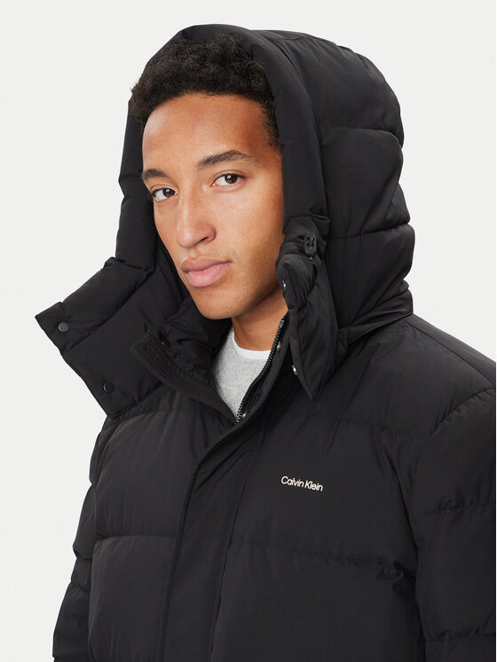 Calvin Klein Calvin Klein Пухено яке Classic LV04LH507G Черен Regular Fit