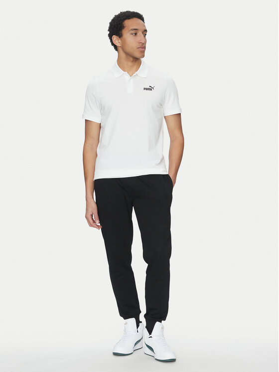 Puma Puma Tricou polo Essentials 682552 Alb Regular Fit