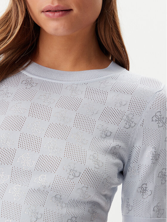 Guess Guess Пуловер W5GR20 Z3D60 Син Regular Fit