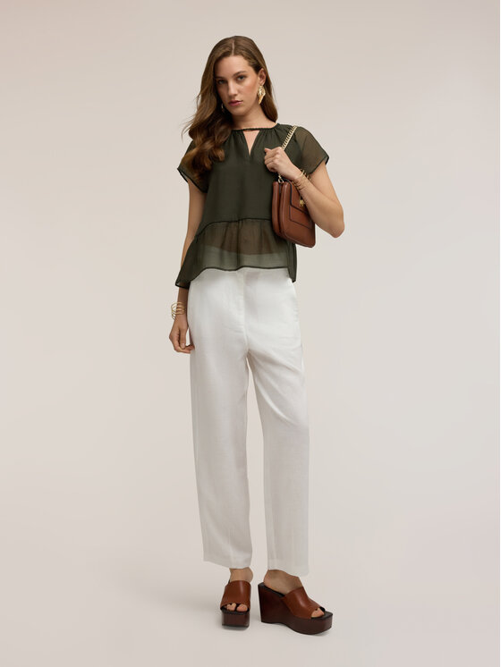 Motivi Motivi Top D047Q000554N035 Verde Over Fit